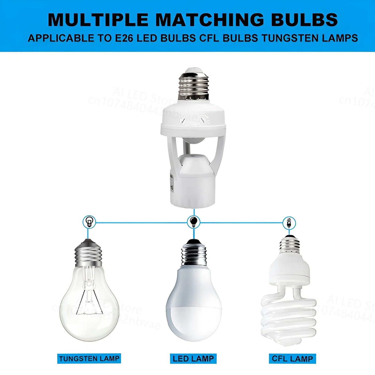 220V 110V Smart PIR Induction Infrared Motion Sensor E27 E14 LED lamp Base Holder With light Control Switch Bulb Socket Adapter